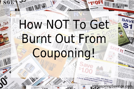Couponing Tips like these will help you to stay on track for savings without feeling pressure or burn out! Follow our tips to save money & your sanity!
