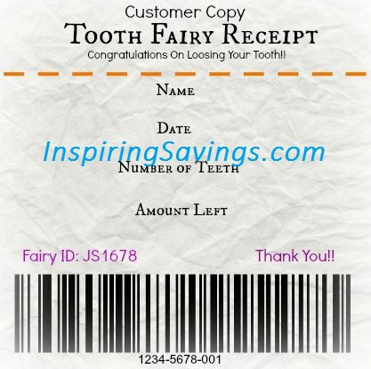 When a child starts to lose their baby teeth it can be an exciting time. Give them a receipt that can help with providing a fun memorable experience. Get your Free Printable Tooth Fairy Receipt! Such a fun idea for kids!
