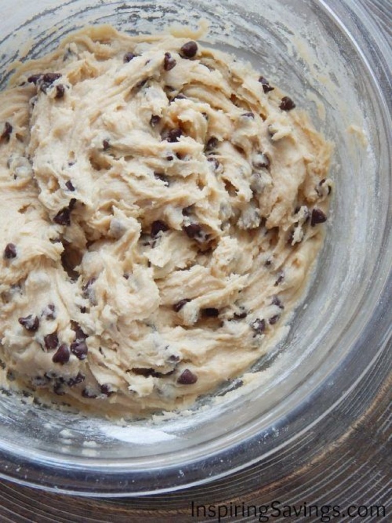 No Churn Cookie Dough Ice Cream - cookie dough batter