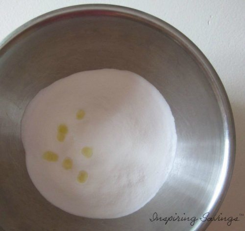 Baking Soda with essential oils in a large bowl