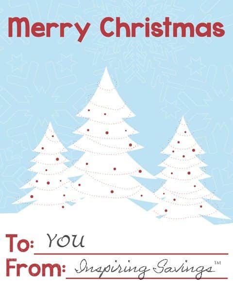 You don’t need much to create something very merry and jolly that everyone will love.  I wanted to share these simple Merry Christmas Mini printable cards.