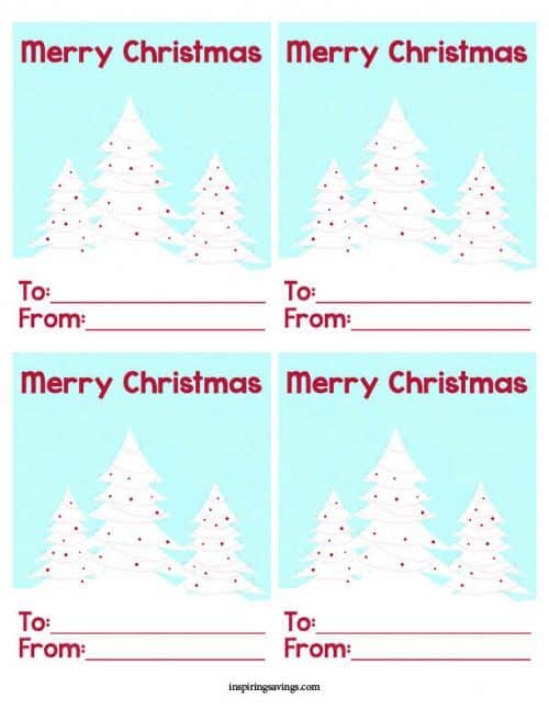 You don’t need much to create something very merry and jolly that everyone will love.  I wanted to share these simple Merry Christmas Mini printable cards.