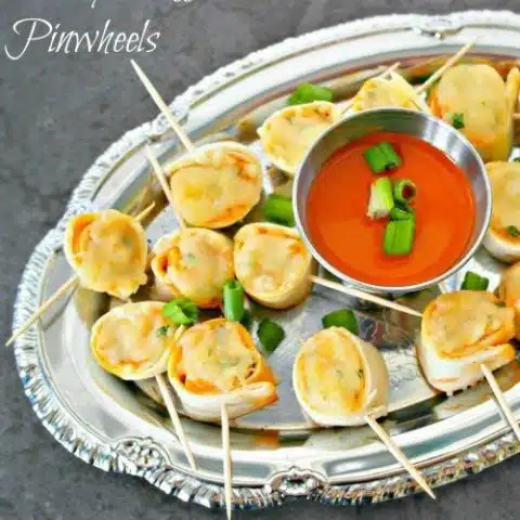 Cheesy Buffalo Chicken Pinwheels - Appetizer