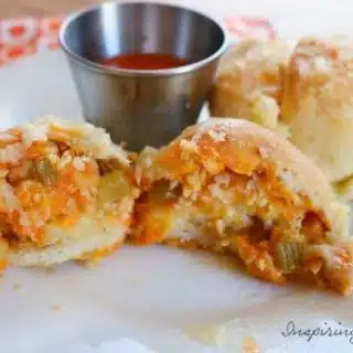 Buffalo Chicken Stuffed Bread Bites