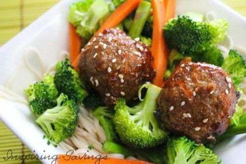 Ready to Eat. Ginger Garlic Meatballs