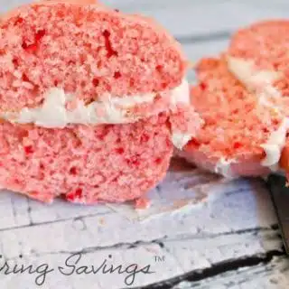 Semi-Homemade: Strawberry Whoopie Pies with Strawberry Filling