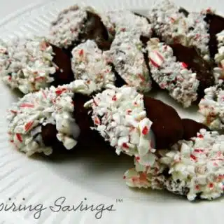 Easy No Bake Peppermint Dipped Cookies