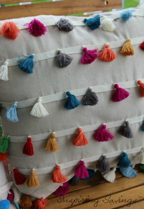 finished Tassel Pillow