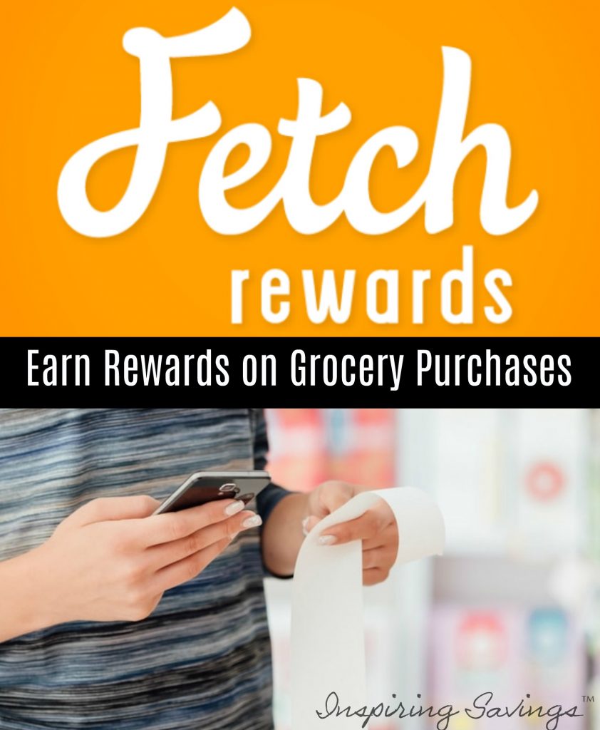 Fetch logo with woman holding smart phone app