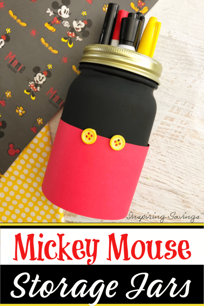 Mickey Mouse Storage Jar - craft