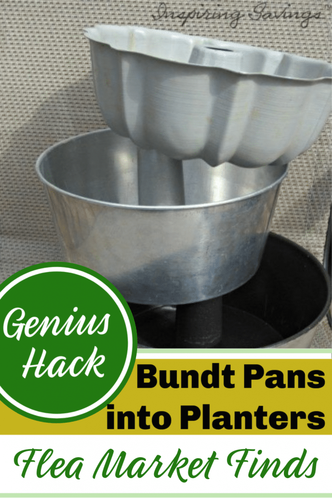 Stack of old bundt pans