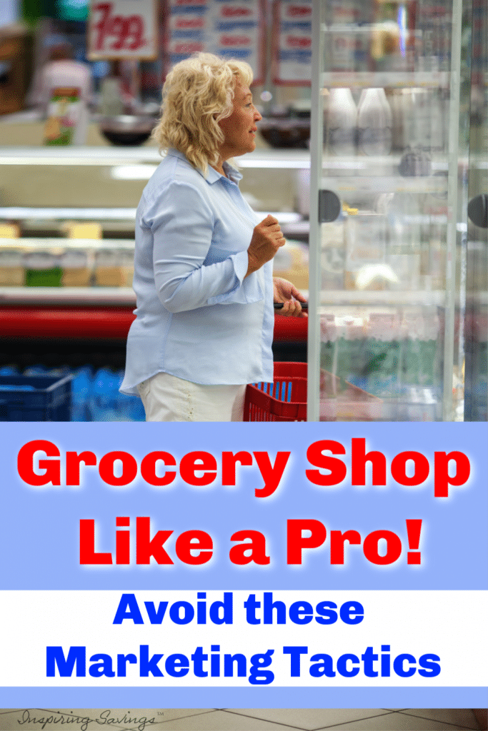 Avoid Marketing Tactics When Grocery Shopping. Pcitured women grocery shopping in freezer section of grocery store