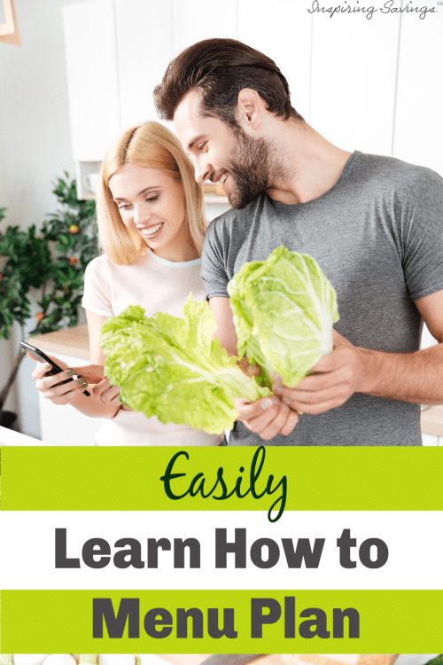 Couple Meal prepping together using smart phone app