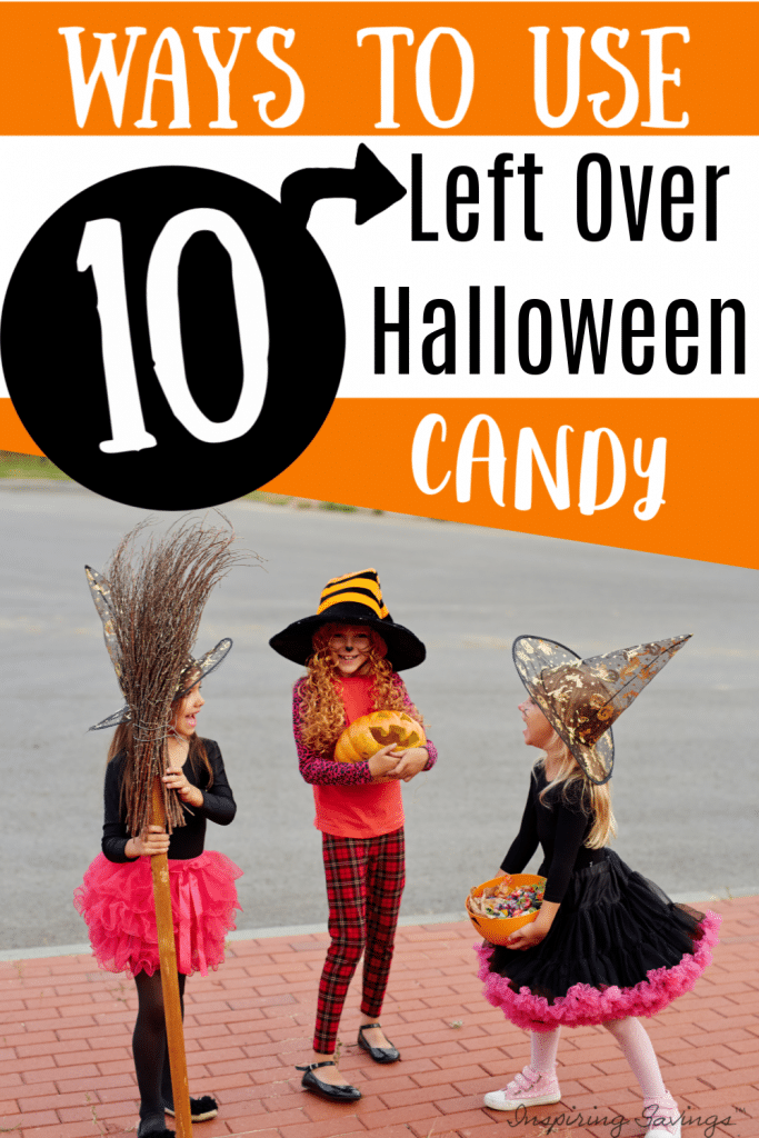 Children dressed up for halloween with halloween candy
