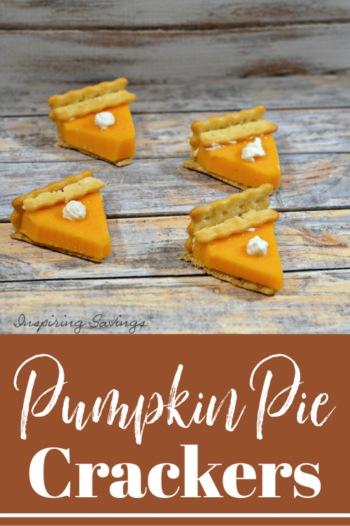 Mini Pumpkin Pies Made with Cheese Crackers
