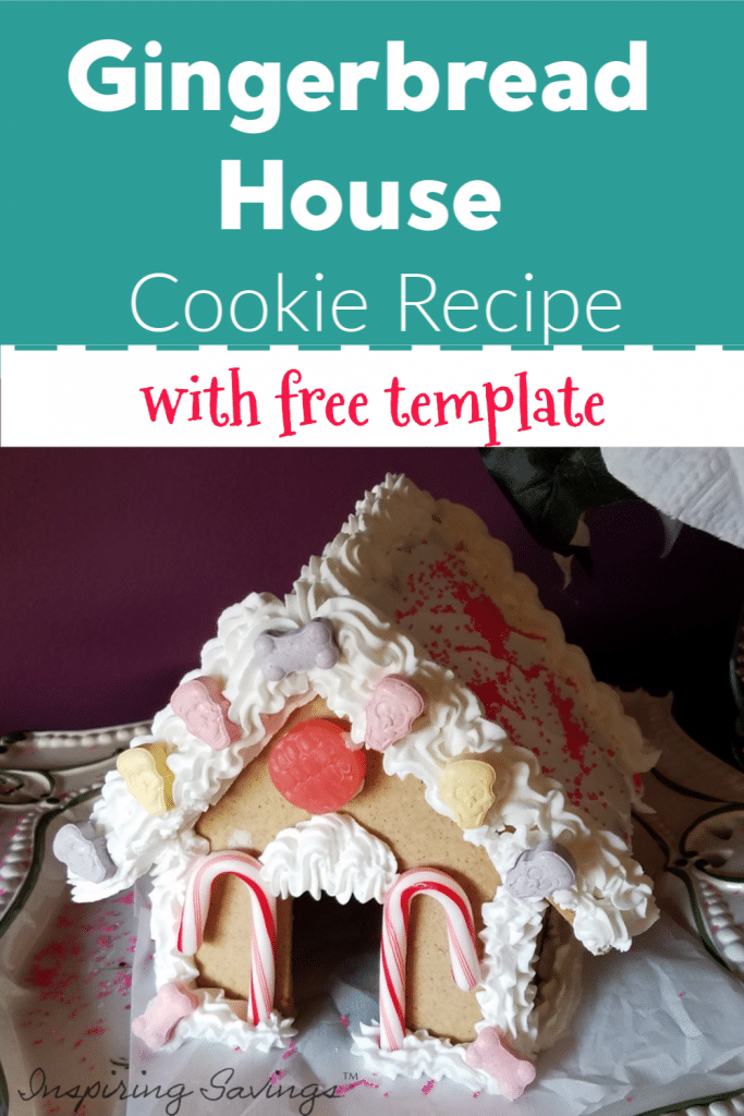 The BEST recipe for gingerbread house cookie. My family has been using it for years! Easy to make, comes with Royal Icing Recipe & Template