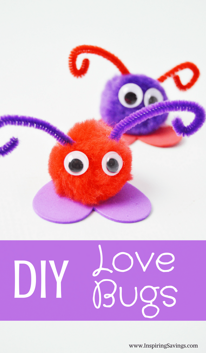 DIY Love Bugs for Valentine's Day -  Love Bug Craft