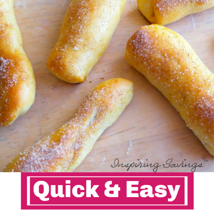Five Minute Soft Pretzel Dough - Homemade Cinnamon Sticks