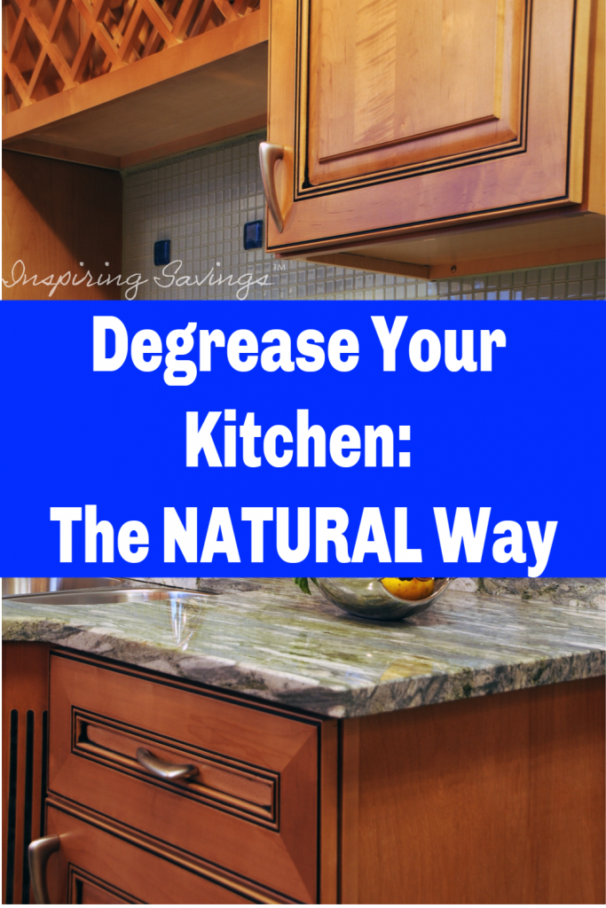 Remove greasy build-up and dirt from your kitchen cabinets with this all Natural Kitchen Degrease. This cleaner will have your cabinets clean in a few short ...