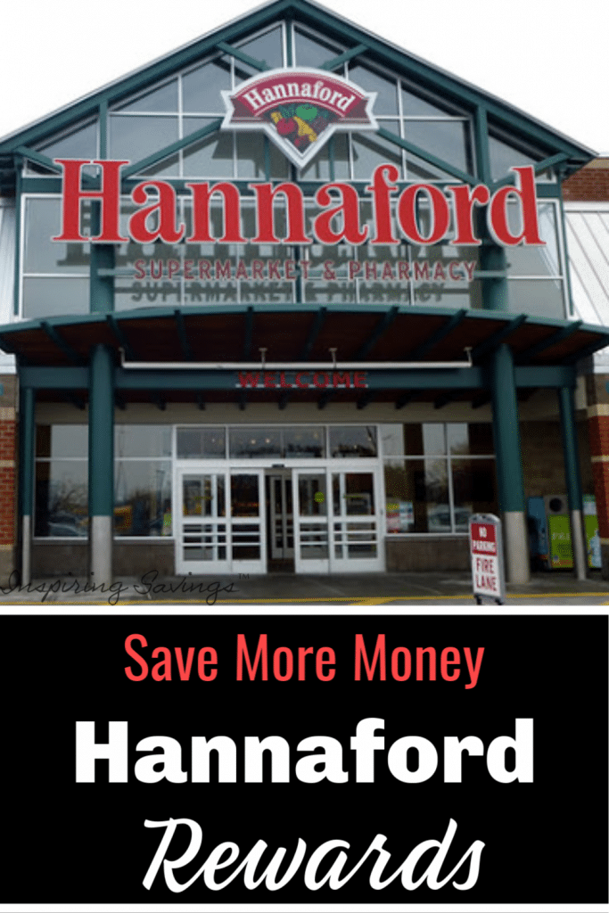 Picture of the outside of Hannaford store - with text overlay - How to save more money with the Hannaford app