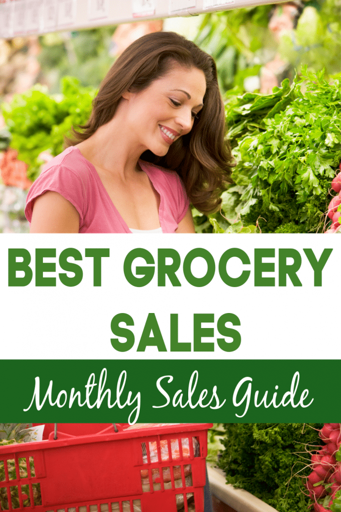 Woman shopping in produce section of grcoery store