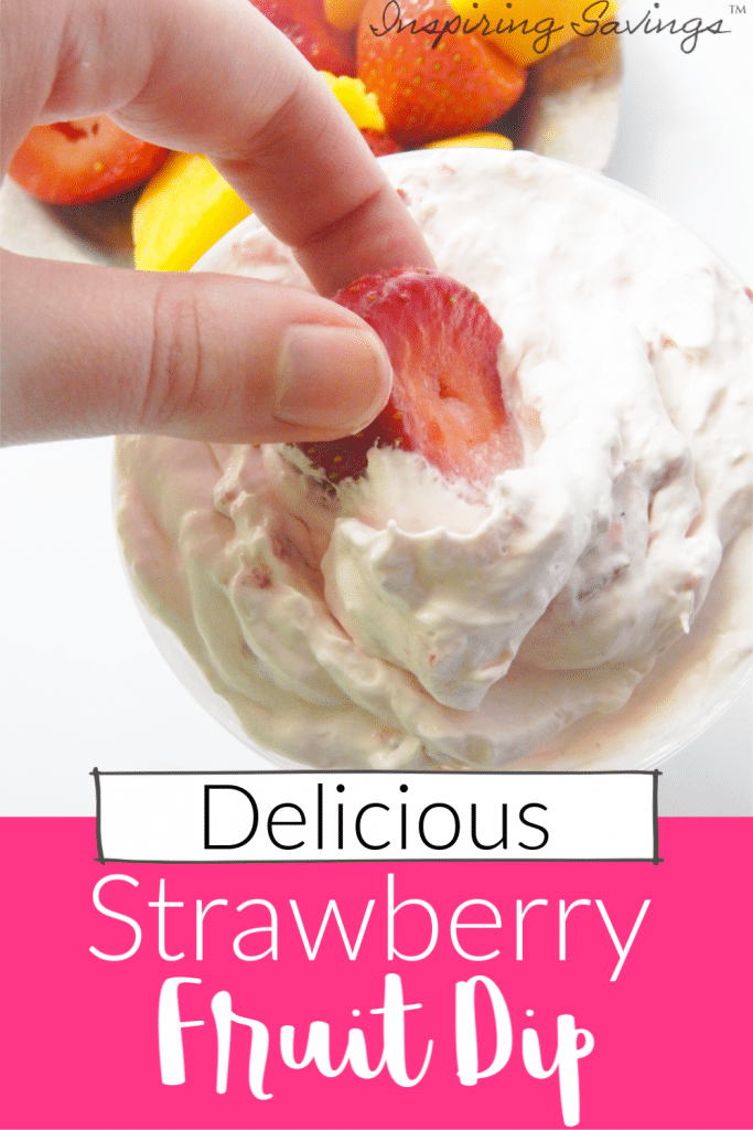 Delicious strawberry dip for fruit