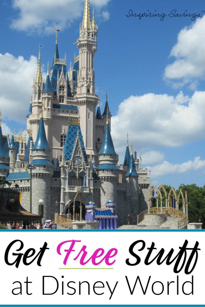 Get Free Stuff at Disney World - pictured castle at Disney World