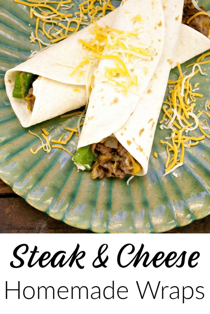 Delicious Steak & Cheese Wraps Recipe - Philly Cheese Steak