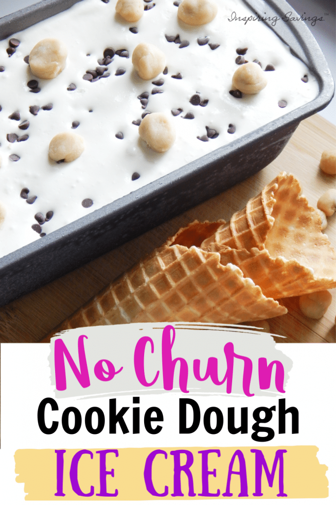 This No Churn Cookie Dough ice cream is made without an ice cream maker for an easy and delicious, simple ingredients. This creamy vanilla ice cream full of cookie dough chunks.Made with fresh cream and easy to make.