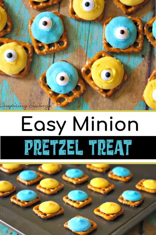 Easy Minion Pretzel Treat