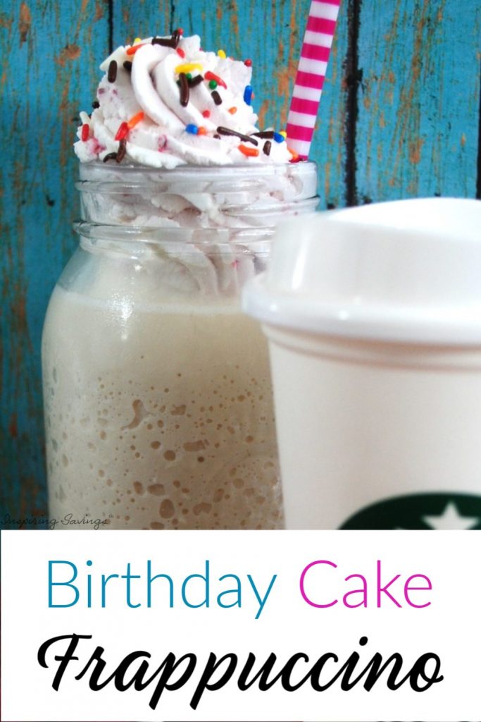 Birthday Cake Frappuccino - Starbucks copycat recipe