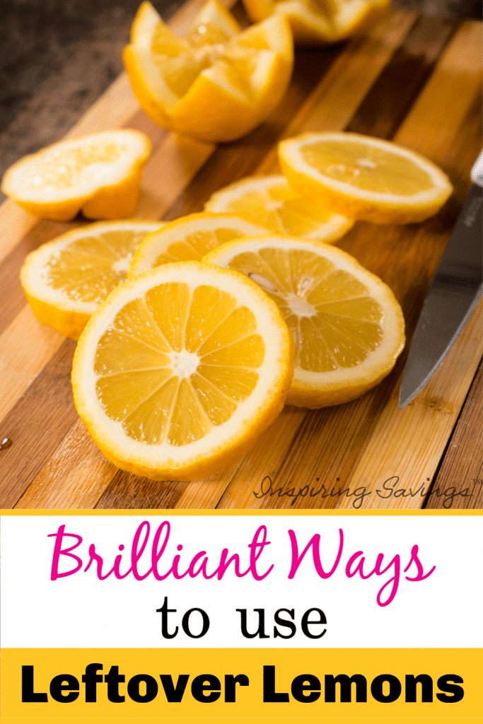 Lemons on cutting board - Brilliant Ways To Use Leftover Lemons Around The House.