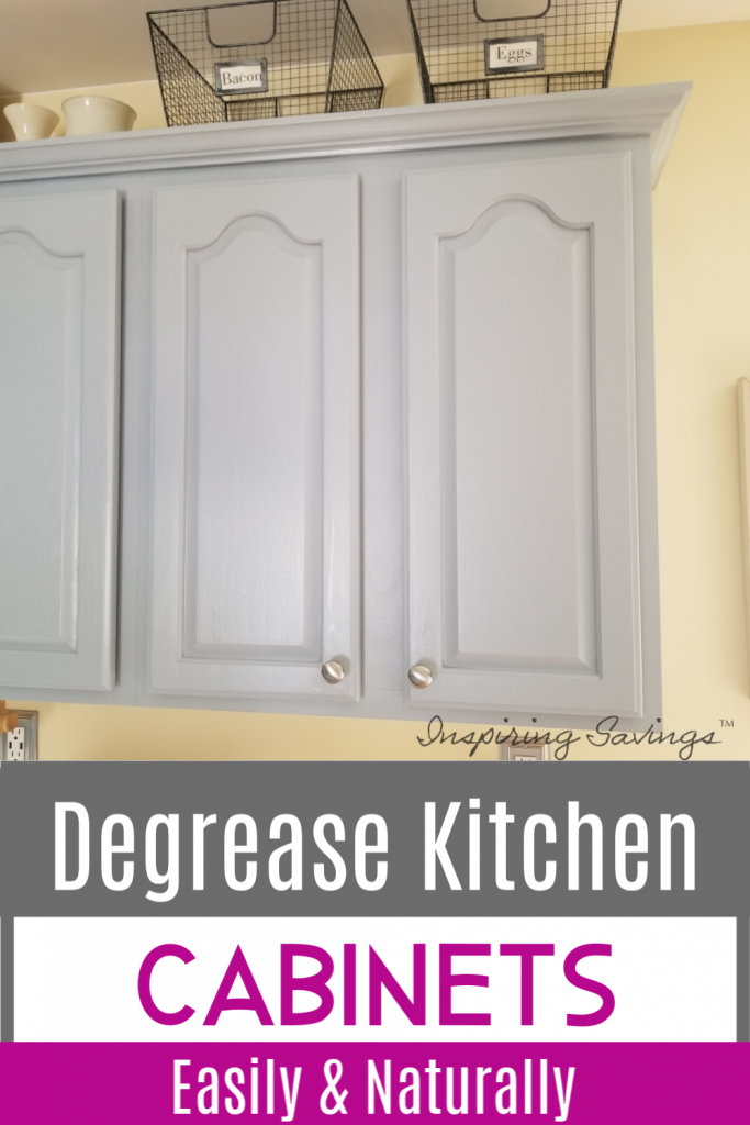 Degrease Kitchen Cabinets With An All, How To Get Kitchen Grease Off Painted Cabinets