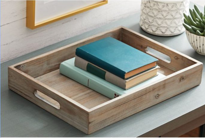 better homes and gardens tabletop wooden tray