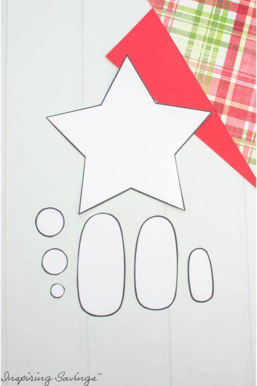 Cut out template for Christmas Nativity Craft