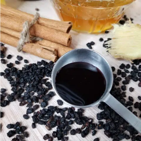 Homemade Elderberry Syrup Recipe - Made with Raw Honey & Vinegar