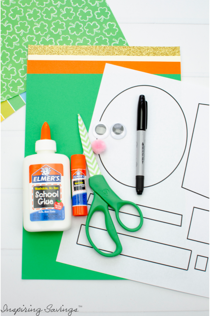 Supplies Needed for Lucky Leprechaun Craft