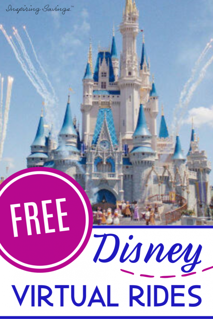 Free Disney Virtual rides pictured Disney castle