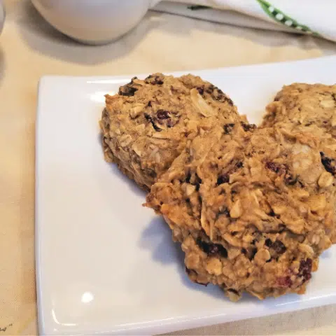 Cranberry Almond Oatmeal Breakfast Cookies - Gluten Free