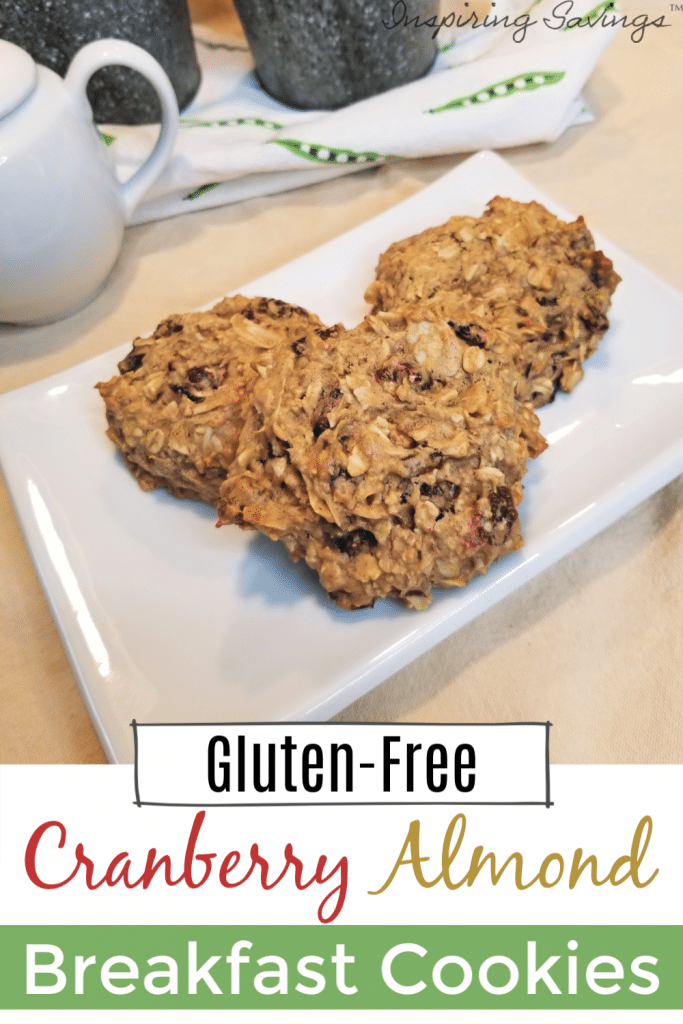 Cranberry Almond Breakfast Cookies - Gluten Free