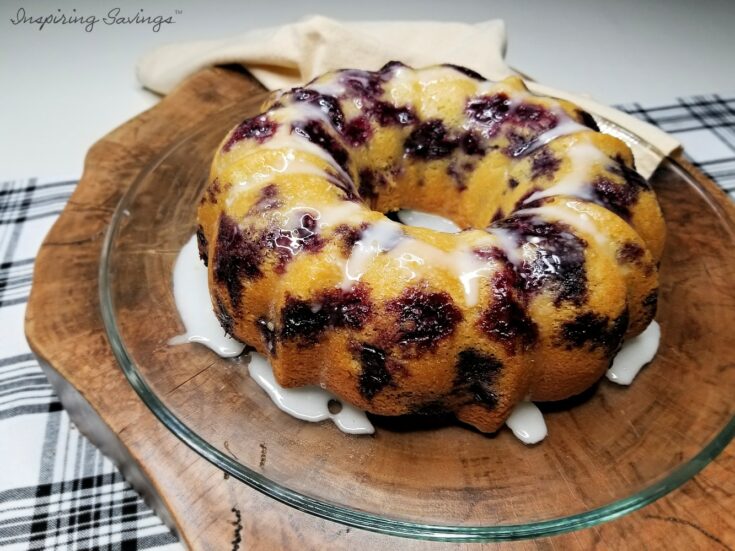 Blueberry Pound Cake Finished