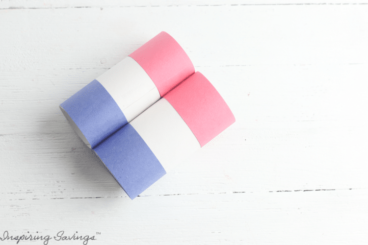 DIY Patriotic Fireworks Binoculars - Two toilet paper tube rolls put together