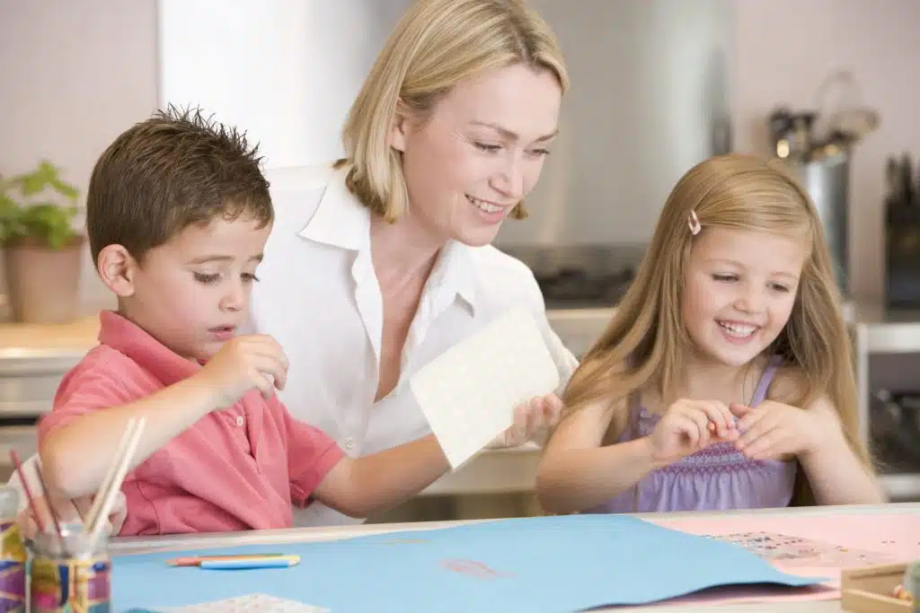 Children doing craft project e1596561197953