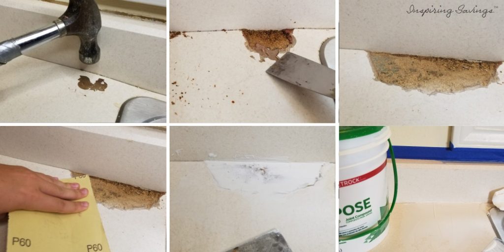 Repairing counter tops before upgrading them
