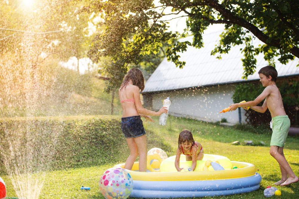 Keeping Kids busy Outside - Water time fun