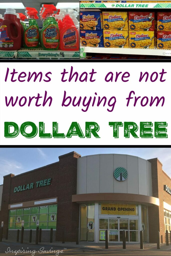 Dont Buy at Dollar Tree
