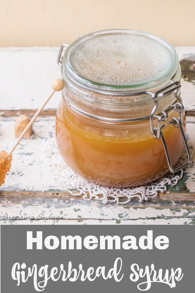 Homemade Gingerbread Syrup