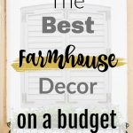 farmhouse decor on a budget