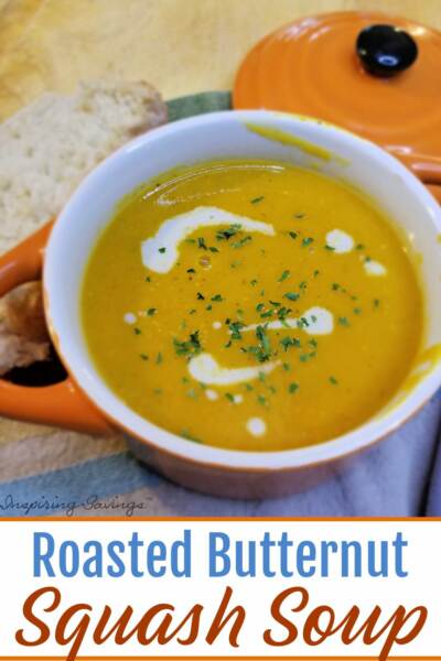 Roasted butternut squash soup