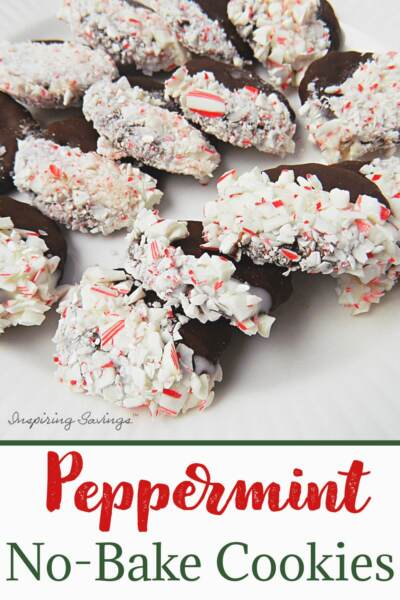 peppermint no bake cookies